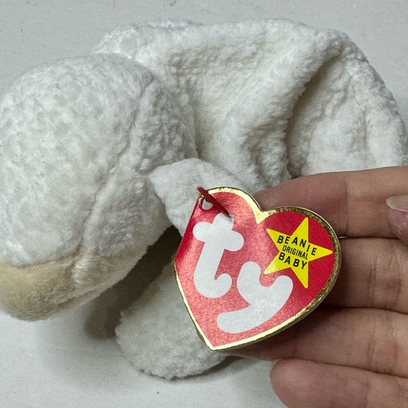 TY Fleece Beanie Baby Retired Lamb “Fleece” 1996 - Picture 7 of 8